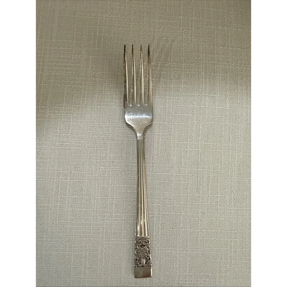 1 Dinner Fork Coronation‎ Silverplate Silver Plate 1936 Community Oneida 7-3/8